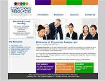 Tablet Screenshot of jobs.corpresources.com